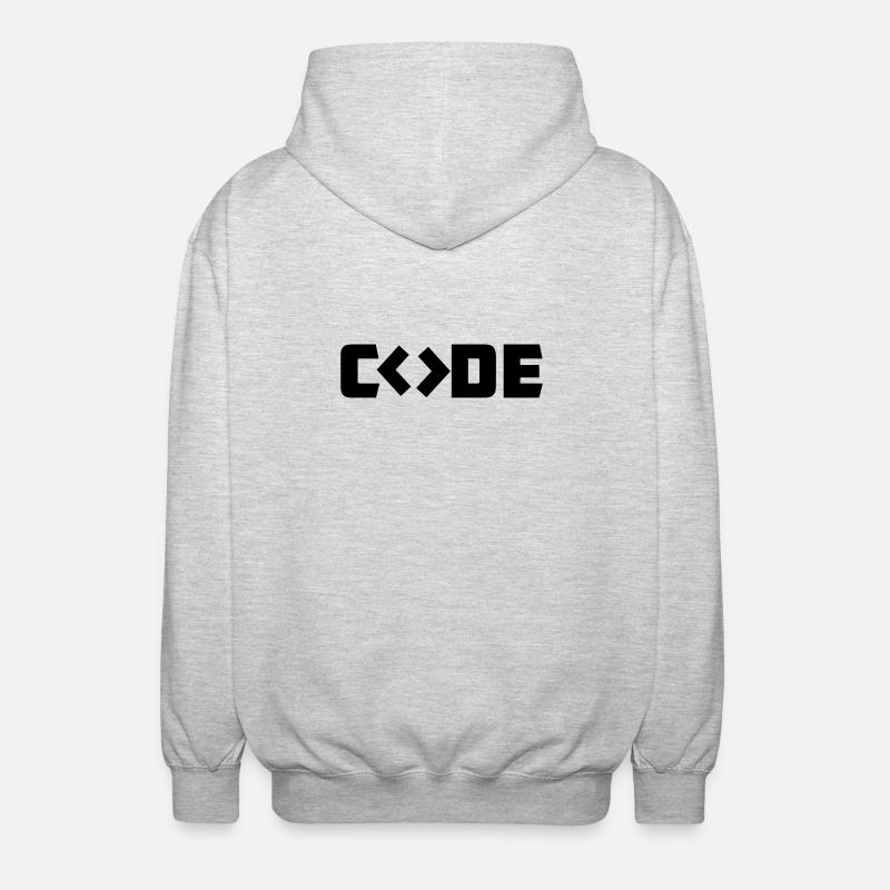 Programmierer-Code - Unisex Kapuzenjacke - Hellgrau meliert