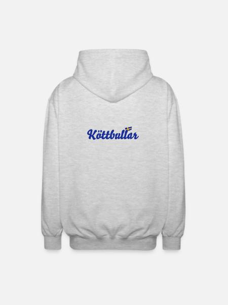 Suède drapeau Köttbullar - Veste à capuche unisexe - gris clair chiné