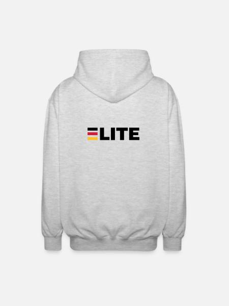 Deutschland Elite - Unisex Kapuzenjacke - Hellgrau meliert