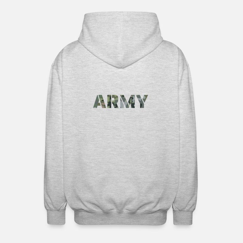 Motif de camouflage ARMY NL NFP - Veste à capuche unisexe - gris clair chiné