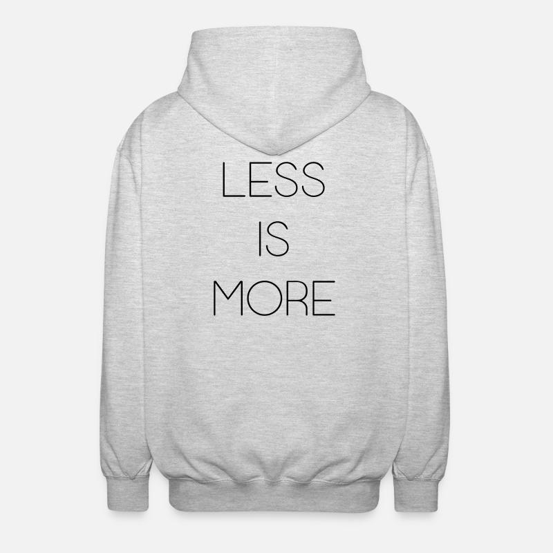 Moins, c’est plus - Veste à capuche unisexe - gris clair chiné