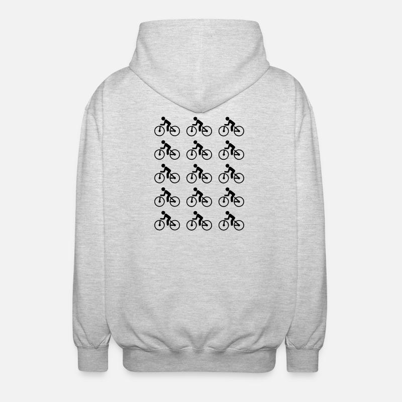 Bicycle - Unisex Hooded Jacket - light heather grey