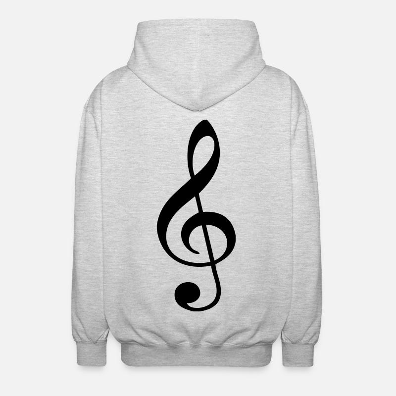 Clef - Veste à capuche unisexe - gris clair chiné