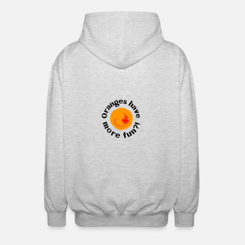 oranges - Veste à capuche unisexe - gris clair chiné
