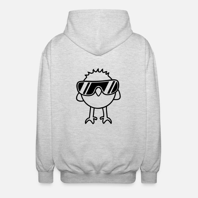 Cool Chick - Unisex Kapuzenjacke - Hellgrau meliert