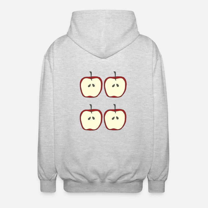 Pomme 4 plis - Veste à capuche unisexe - gris clair chiné