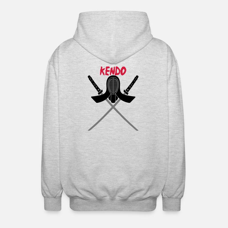 KENDO - Unisex Hooded Jacket - light heather grey