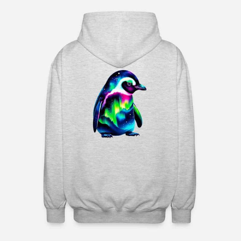 Penguin - Unisex Hooded Jacket - light heather grey