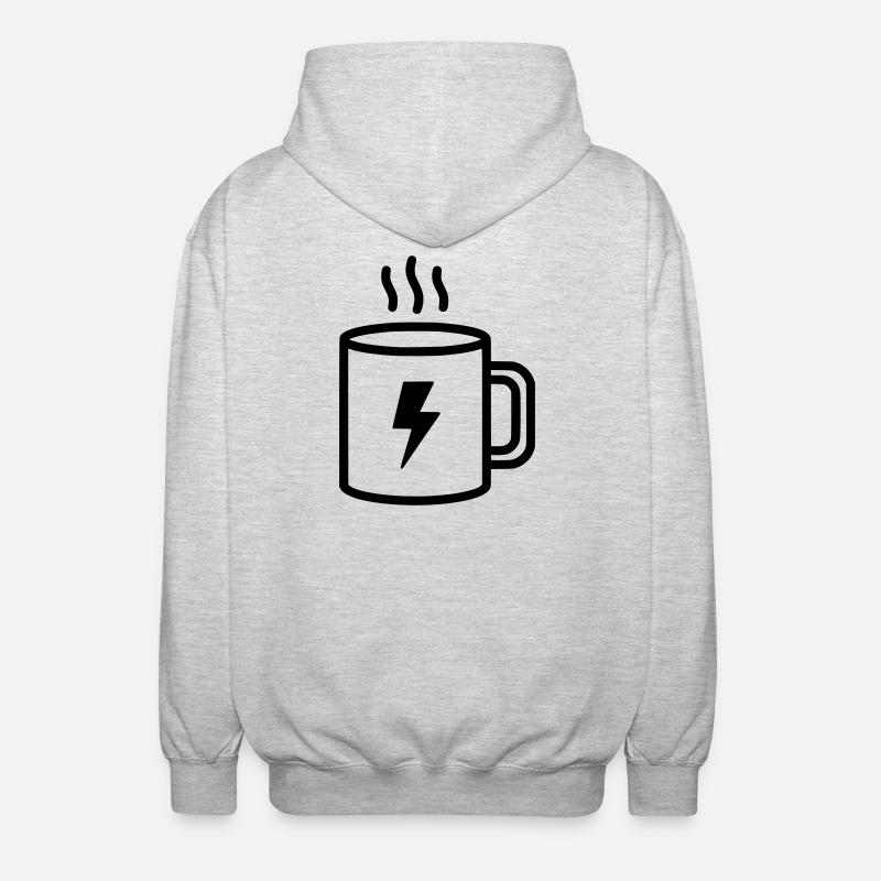 Coffee Cup Flash Energy - Veste à capuche unisexe - gris clair chiné