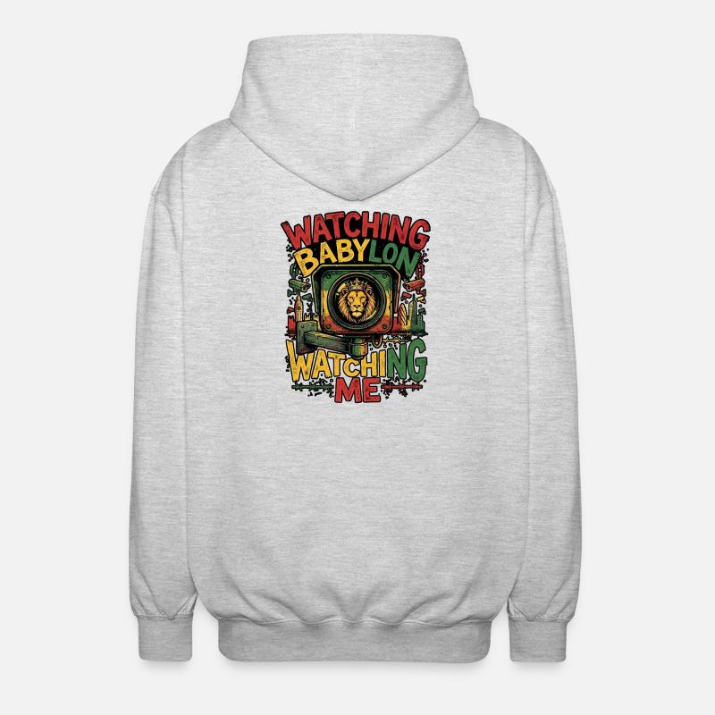 Babylon Watching Dub - Unisex Hooded Jacket - light heather grey