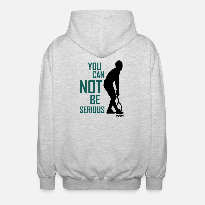 You cant be serious McEnroe  - Veste à capuche unisexe - gris clair chiné