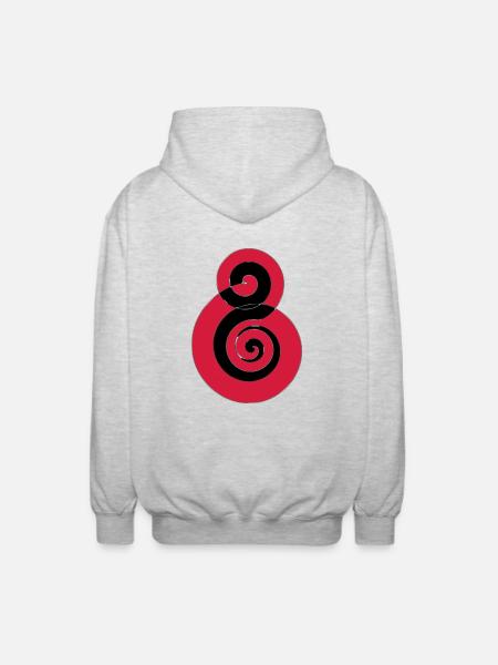 Spiral Black Soulfly - Unisex Hooded Jacket - light heather grey