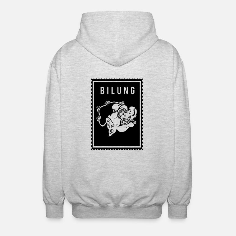 Bilung - Wayang - Unisex Hooded Jacket - light heather grey