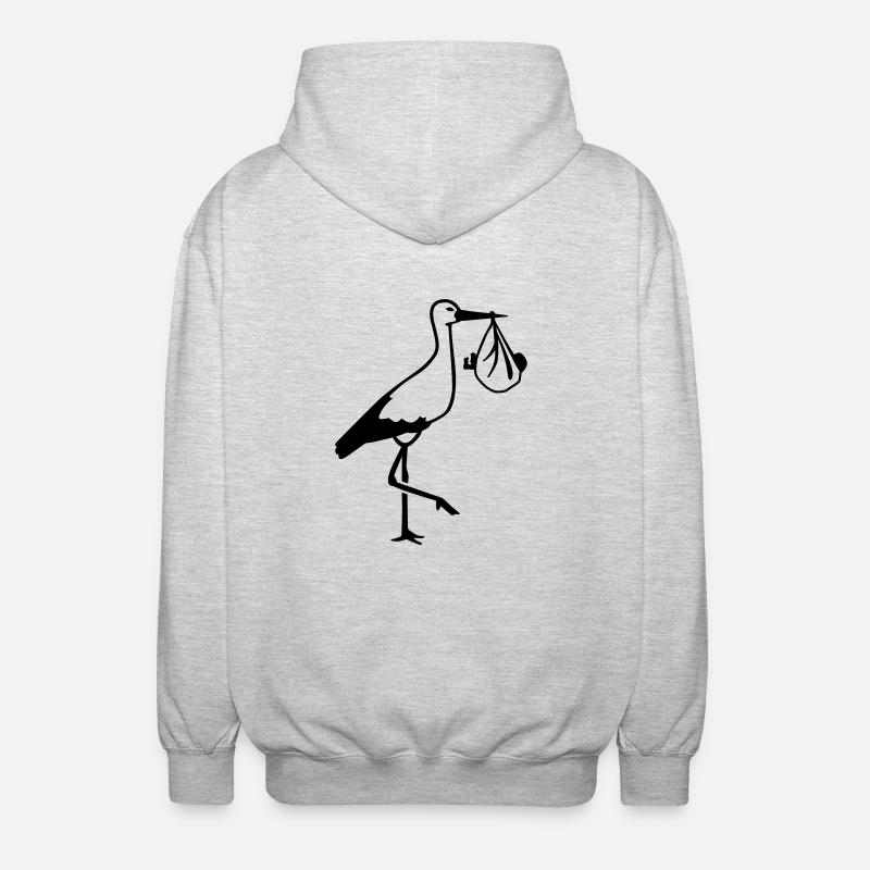 Stork - Unisex Hooded Jacket - light heather grey