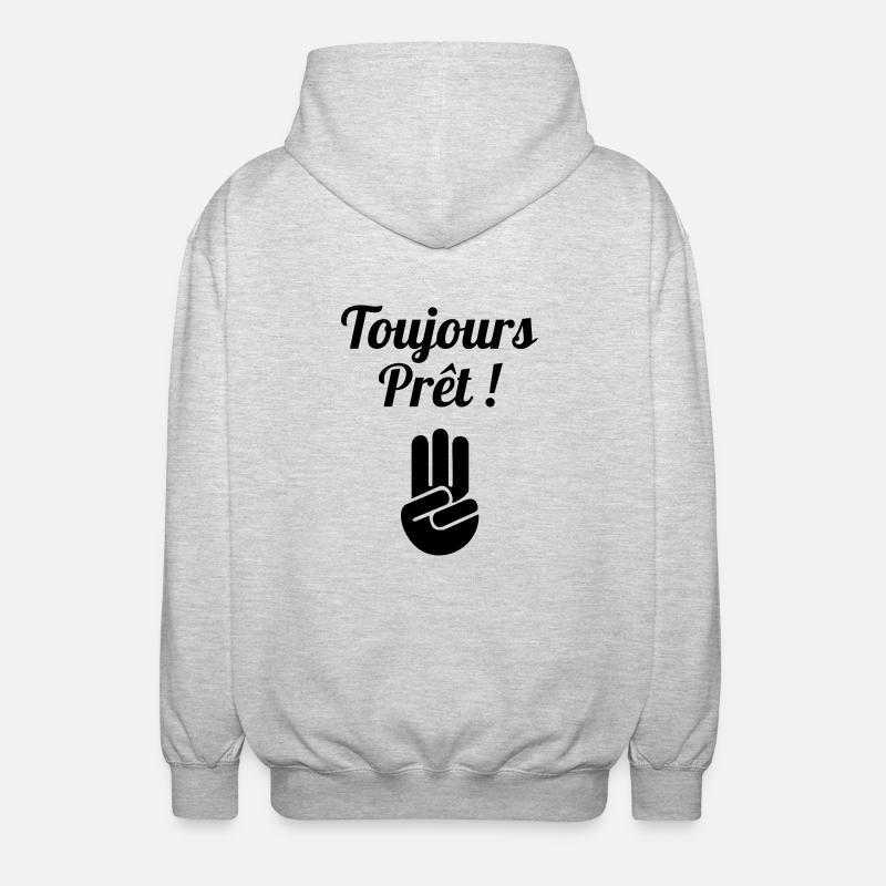 scout / scouting / scoutisme / guide - Veste à capuche unisexe - gris clair chiné