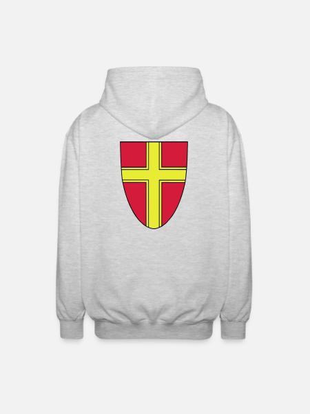 Vienna Vekto - Unisex Kapuzenjacke - Hellgrau meliert
