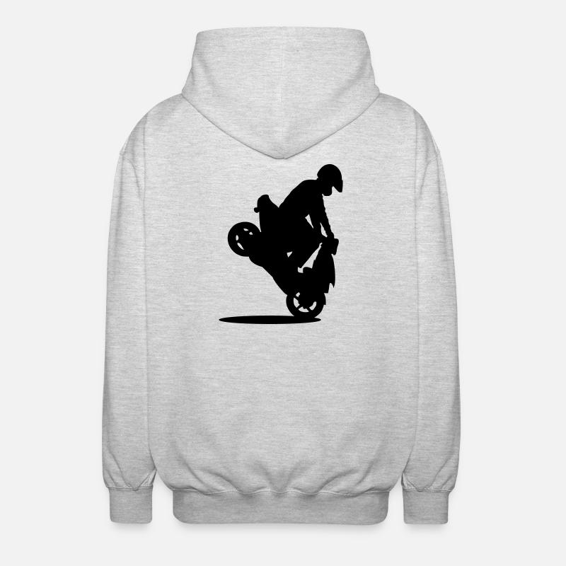 roller stunt - Veste à capuche unisexe - gris clair chiné