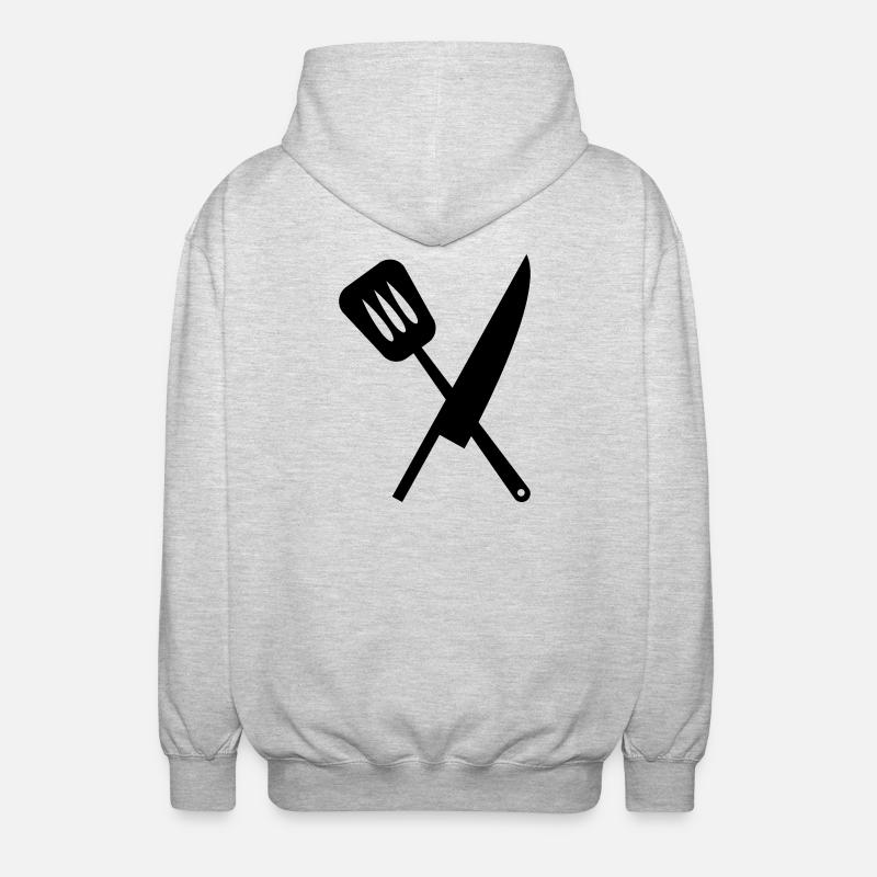 Cuisine - Veste à capuche unisexe - gris clair chiné