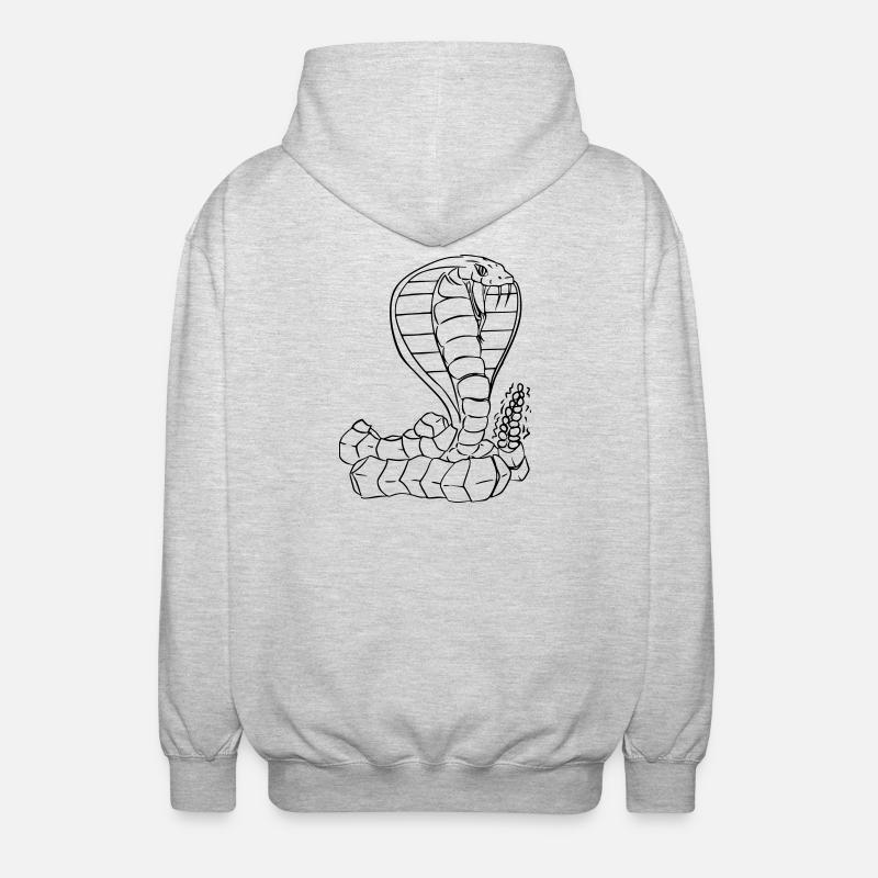 Cobra Vector - Unisex Hooded Jacket - light heather grey
