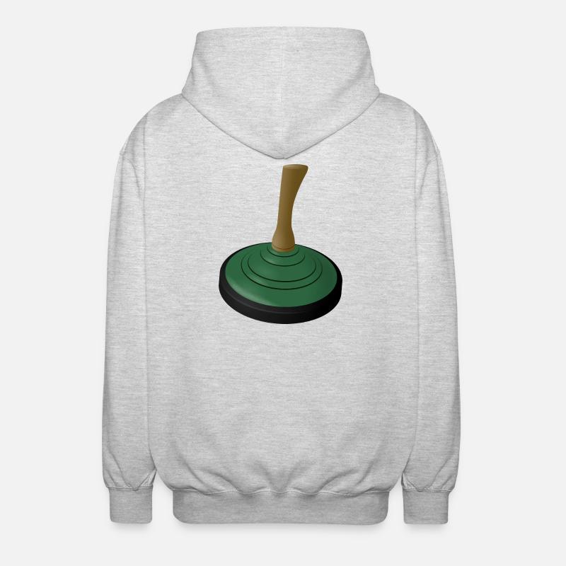 2025 BOUILLON DE GLACE Vert - Veste à capuche unisexe - gris clair chiné