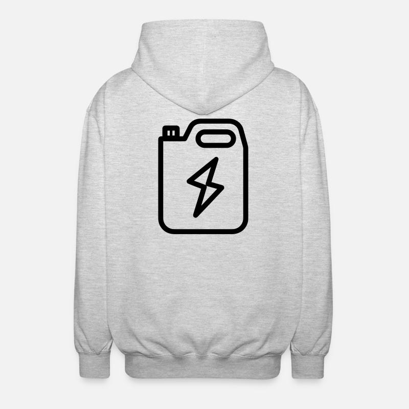 Brennstoff - Unisex Kapuzenjacke - Hellgrau meliert