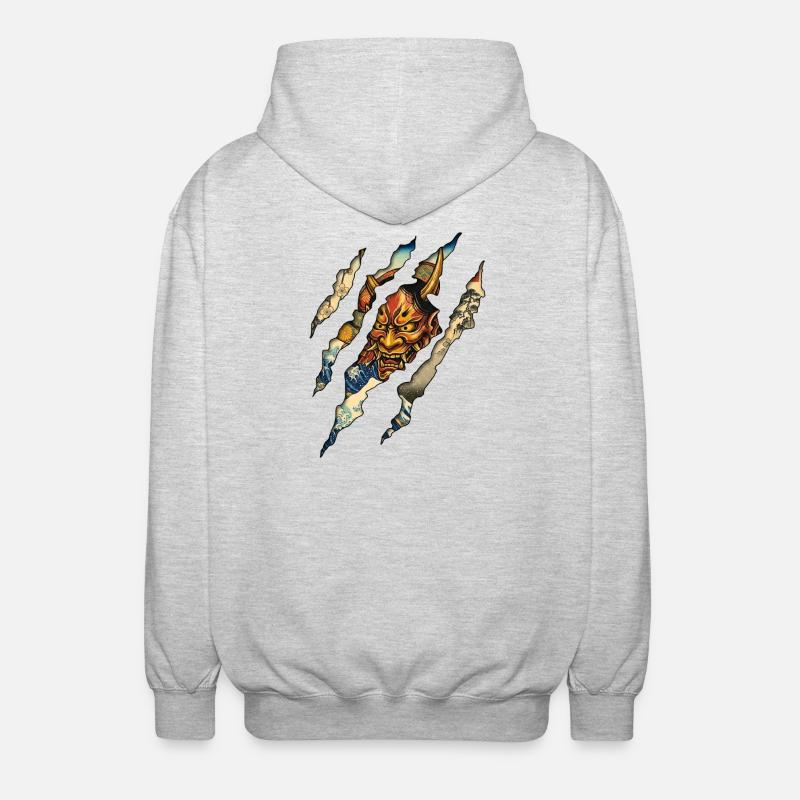 Samurai Claw - Unisex Hooded Jacket - light heather grey