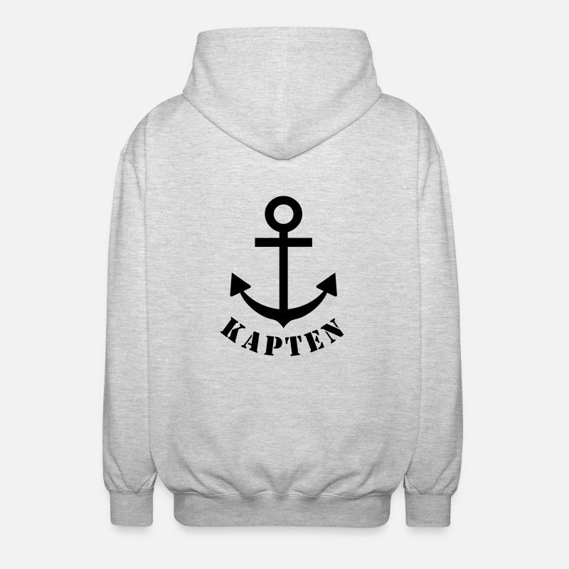 kapten - Luvjacka unisex - ljusgråmelerad
