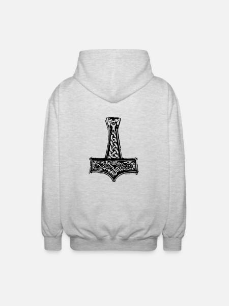 mjolnir - Veste à capuche unisexe - gris clair chiné
