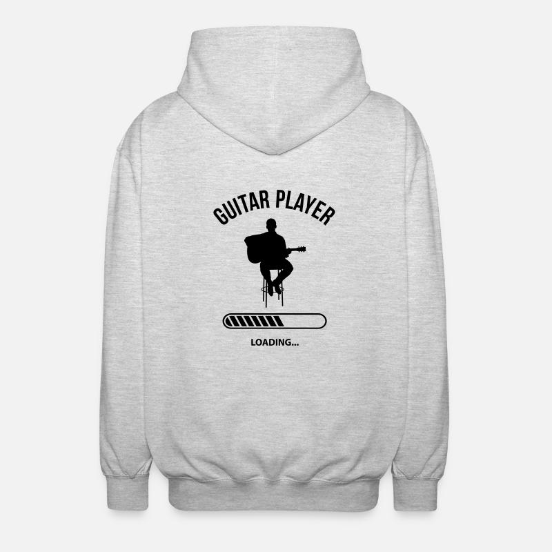 Guitarist Loading - Veste à capuche unisexe - gris clair chiné
