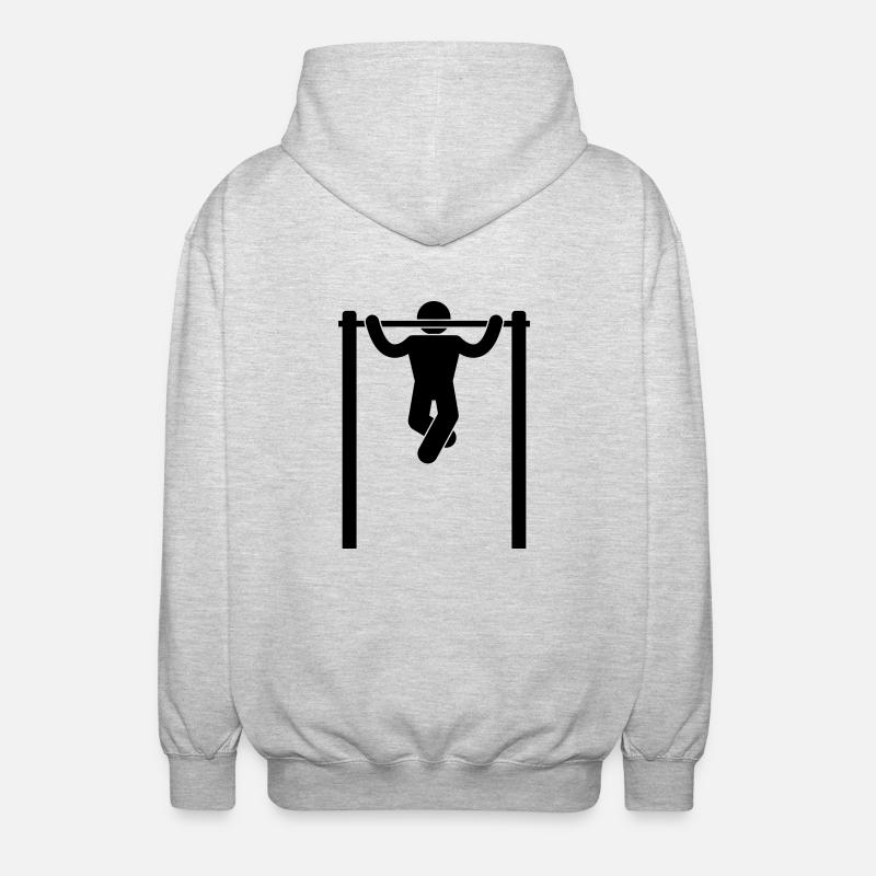 pullup - Unisex Kapuzenjacke - Hellgrau meliert