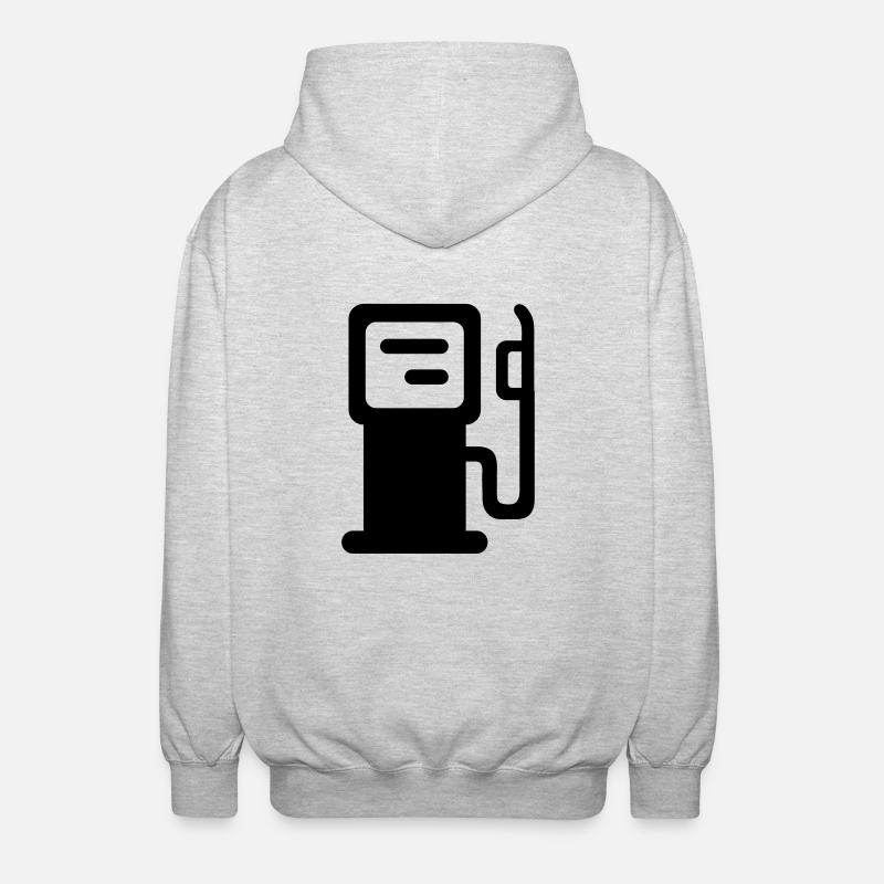 Poste d'essence - Veste à capuche unisexe - gris clair chiné