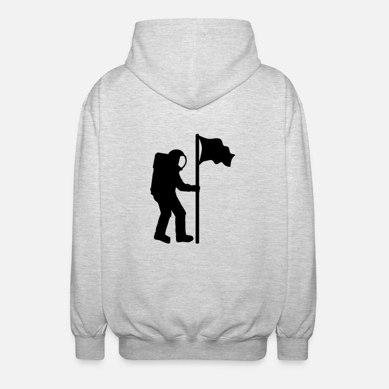 Astronaut - Unisex Kapuzenjacke - Hellgrau meliert