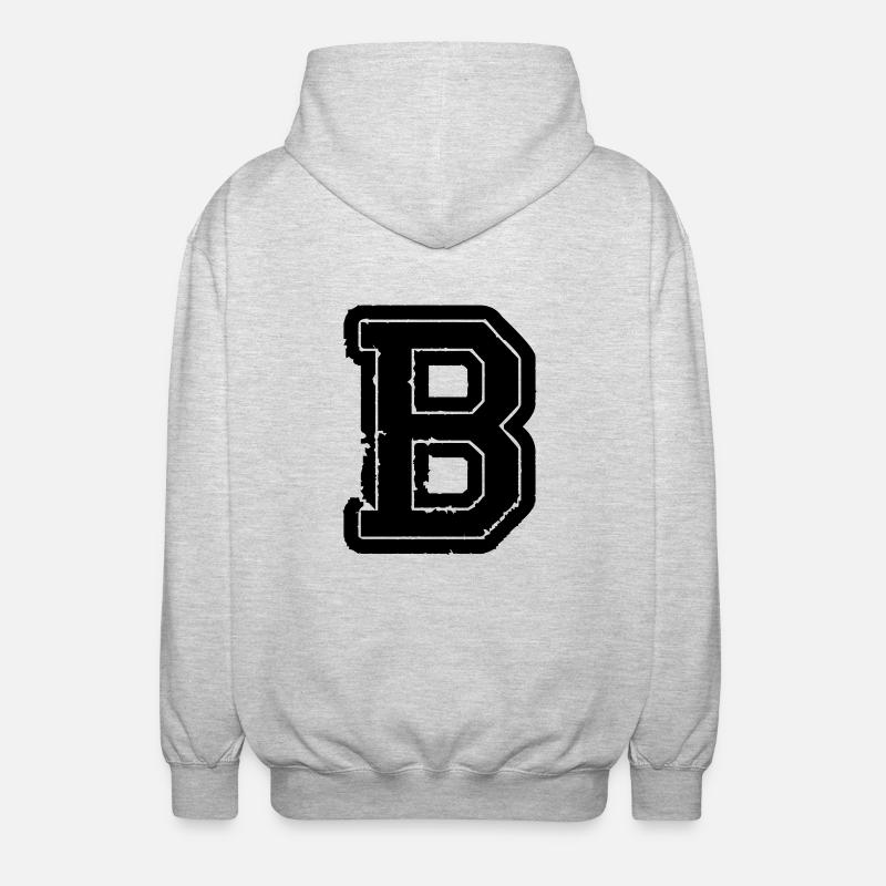 (b_01) - Unisex Kapuzenjacke - Hellgrau meliert