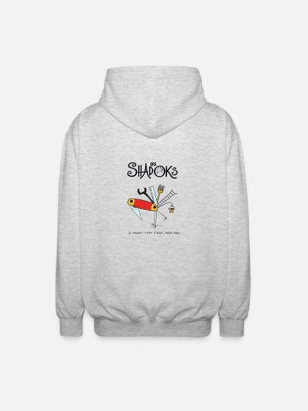 Couteau suisse Shadoks - Veste à capuche unisexe - gris clair chiné