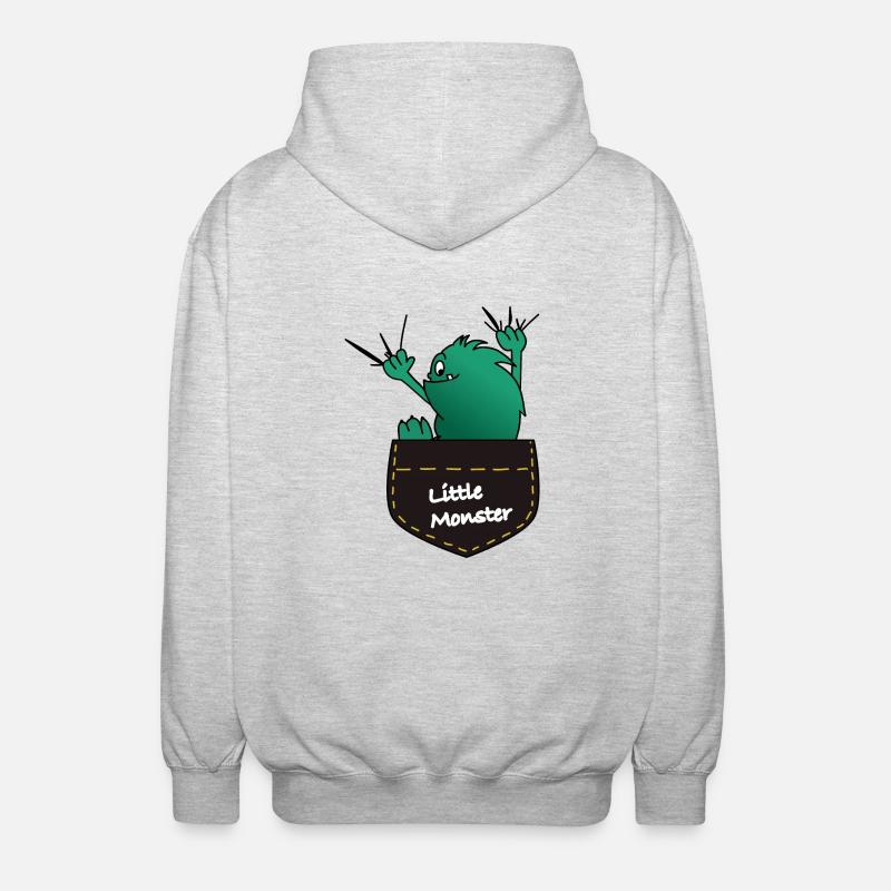 Monster 2 - Unisex Kapuzenjacke - Hellgrau meliert