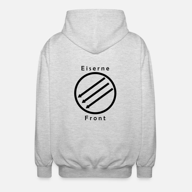Front d’Eiserne - Drei Pfeile - Veste à capuche unisexe - gris clair chiné