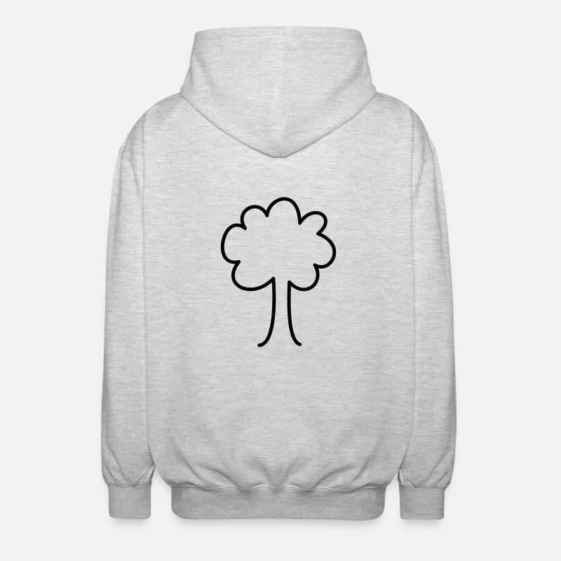 tree - Veste à capuche unisexe - gris clair chiné