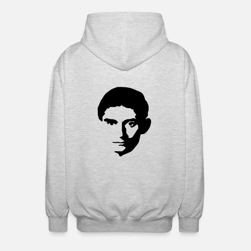 FRANZ KAFKA - Unisex Kapuzenjacke - Hellgrau meliert