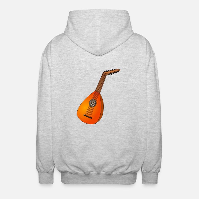 luth - Veste à capuche unisexe - gris clair chiné