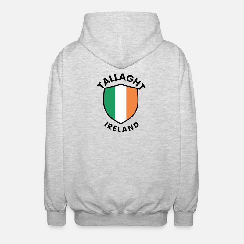 Bouclier irlandais de Tallaght - Veste à capuche unisexe - gris clair chiné
