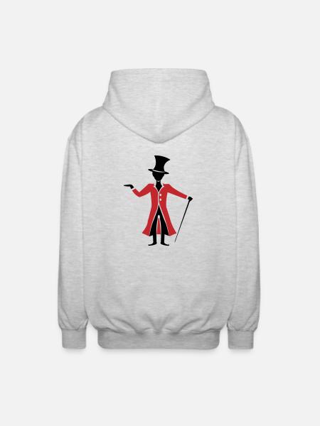 Magician Wizard - Unisex Hooded Jacket - light heather grey