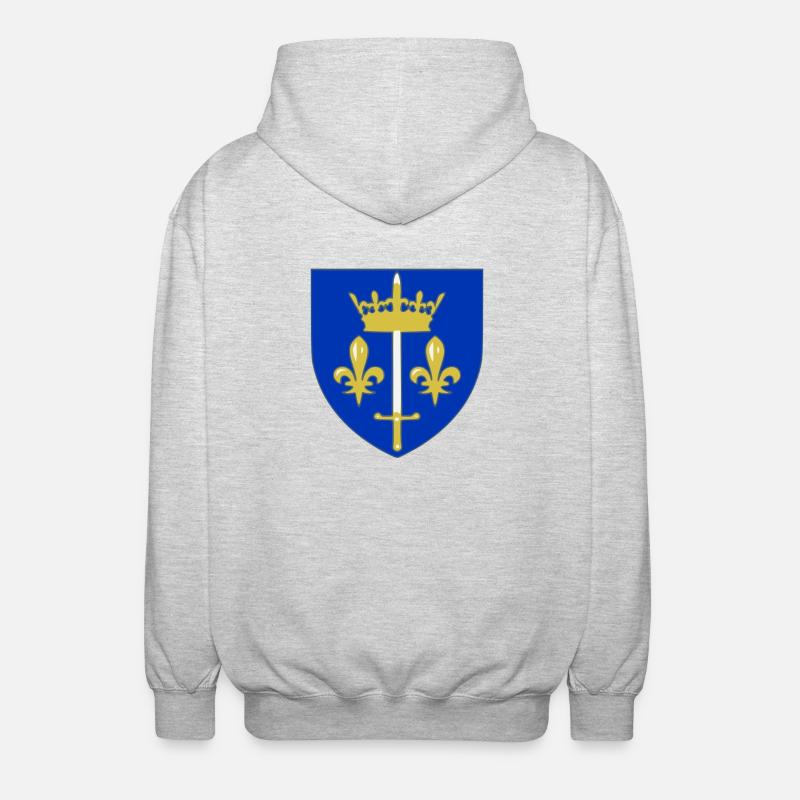 royalistischen royalistischen - Unisex Kapuzenjacke - Hellgrau meliert