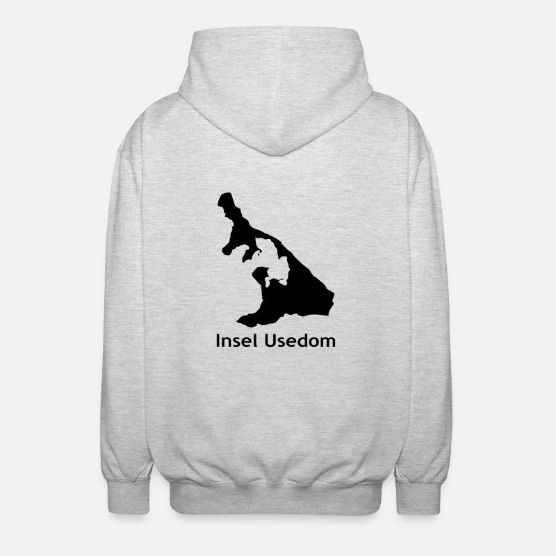Usedom - Veste à capuche unisexe - gris clair chiné