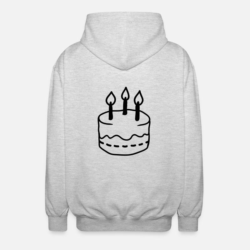 Gâteau - Line - Veste à capuche unisexe - gris clair chiné