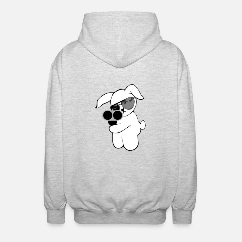 shotgun rabbit - Veste à capuche unisexe - gris clair chiné