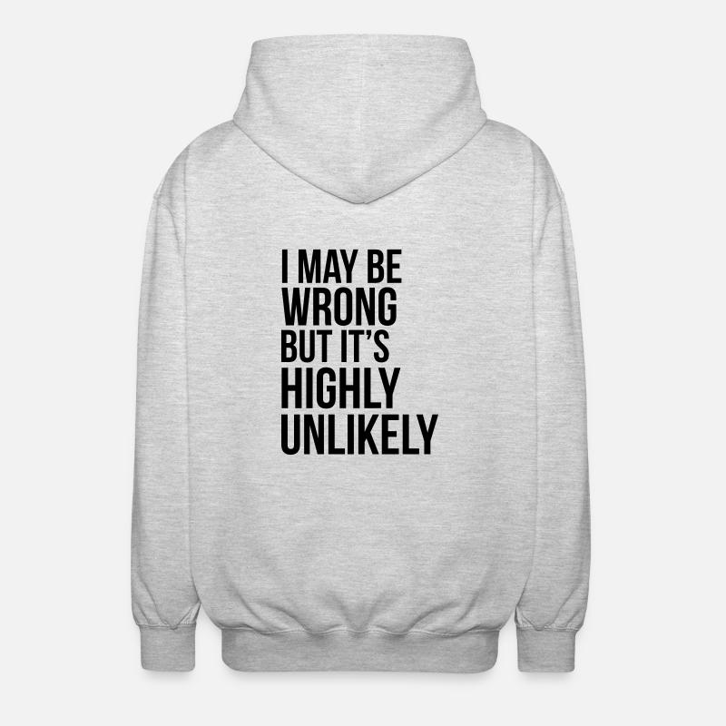 Never Wrong - Veste à capuche unisexe - gris clair chiné