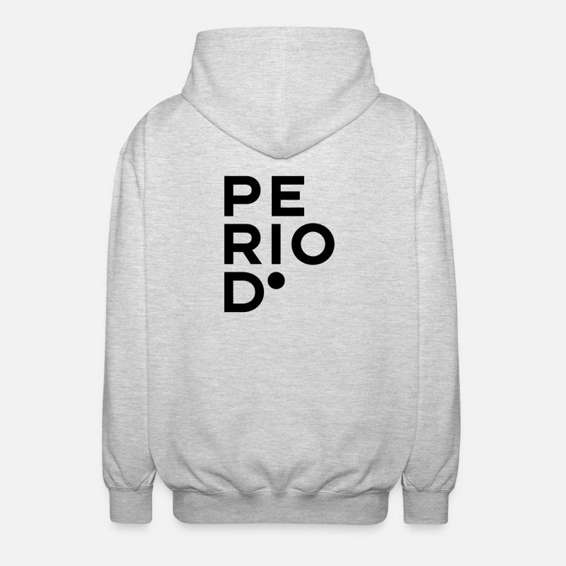 PÉRIODE. - Veste à capuche unisexe - gris clair chiné