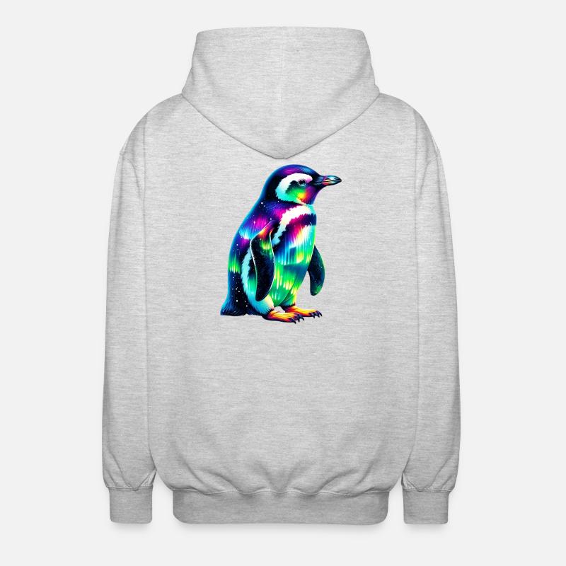 Penguin - Unisex Hooded Jacket - light heather grey