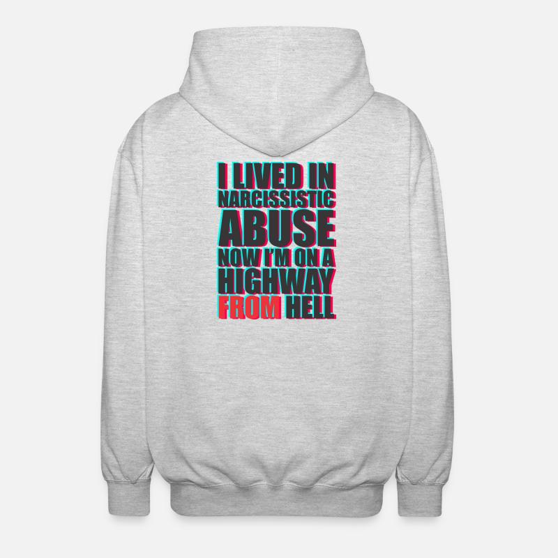 Bold Text Protest Message Design - Unisex Hooded Jacket - light heather grey