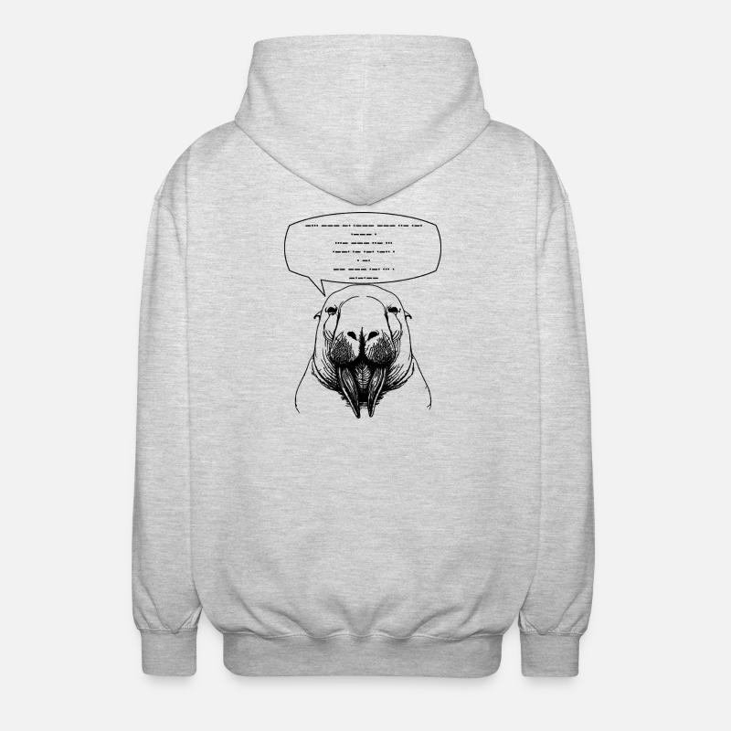 Sprichst du Morsecode? - Unisex Kapuzenjacke - Hellgrau meliert